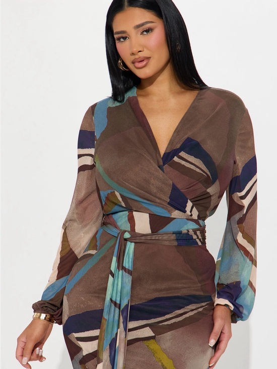 Fashion Nova Dresses & Skirts - Fashion Nova Blue Combo Mesh Maxi Dress